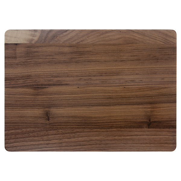 Personalized Walnut Cutting Board with Drip Ring 13 3/4" X 9 3/4"