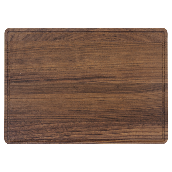 Personalized Walnut Cutting Board with Drip Ring 13 3/4" X 9 3/4"